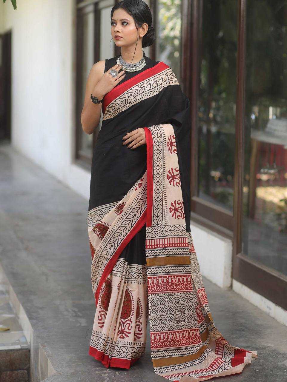 Ynf Soft Cotton RIN229 85 Sarees Wedding Collections Festive Collections Wholesale Block Print Sarees Cotton Sarees Sarees With Blouse Manufacturer