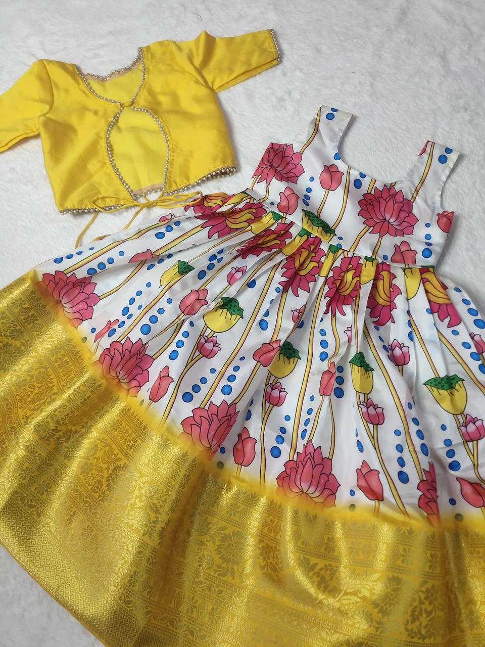 Ynf Soft Cotton Silk KESH493 perfect fusion Kids Wear Wholesale Kids Gown Kids Ethnic Gowns Manufacturer