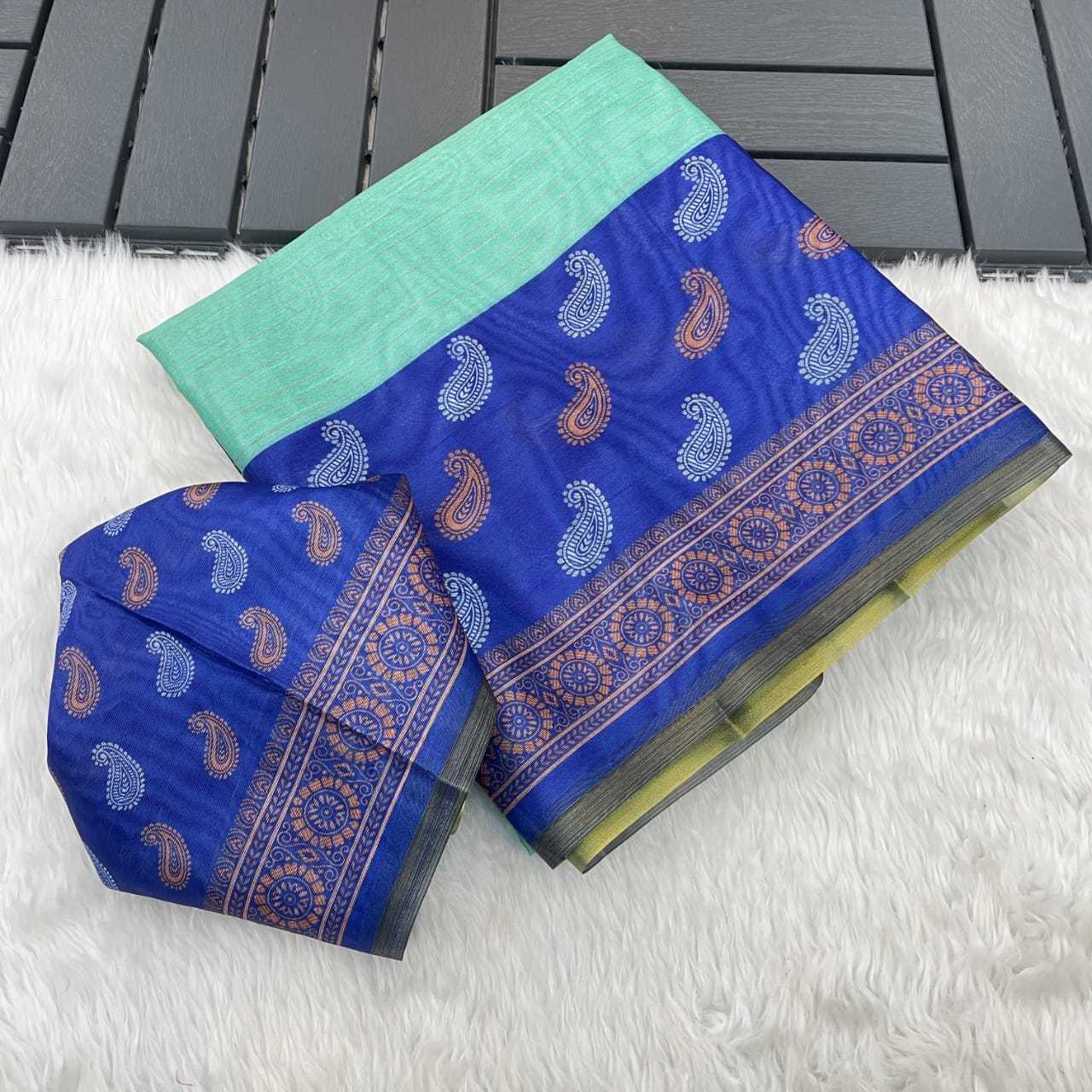 Ynf Soft Cotton Silk RIN203 tassels Silk Sarees Wedding Collections Festive Collections Wholesale Printed Silk Saree Designer Silk Sarees Cotton Silk Sarees Manufacturer