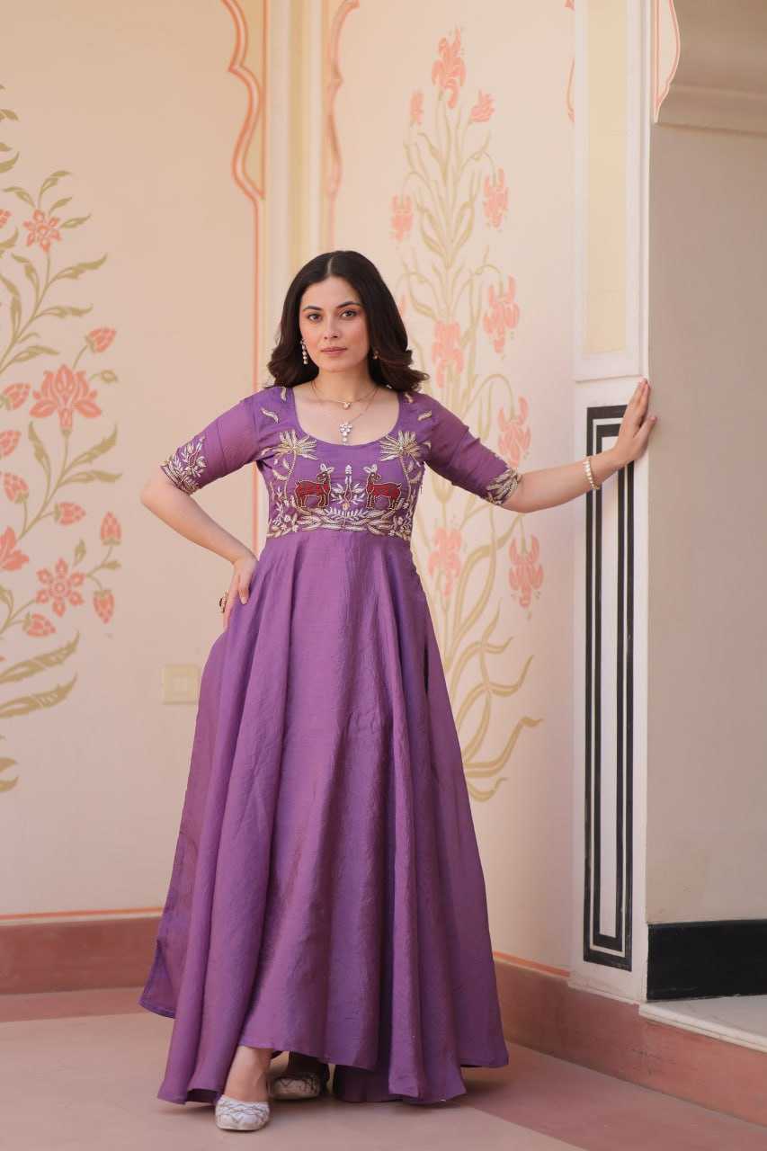 Ynf Soft Gold Crush KESH489 1176 Gowns Wedding Collections Festive Collections Wholesale Embroidery Gowns Party Wear Gowns Designer Gowns Manufacturer