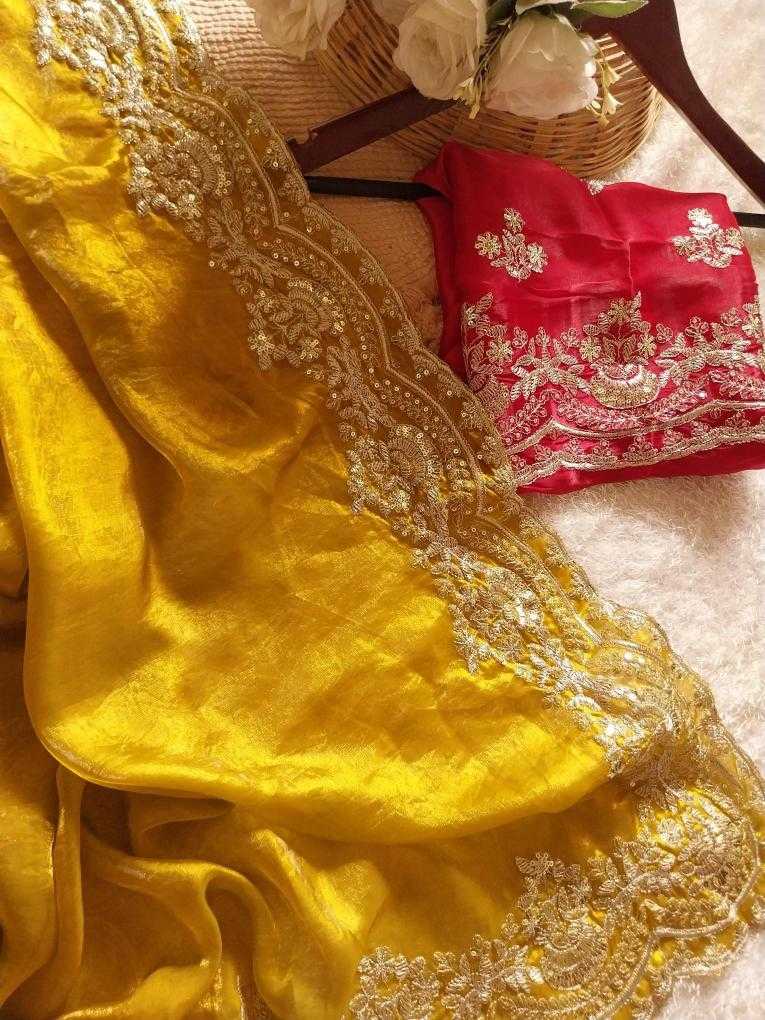 Ynf Soft Gold Crush RIN164 Designed Sarees Wedding Collections Festive Collections Wholesale Sequence Sarees Zari Border Sarees Wedding Outfits Manufacturer