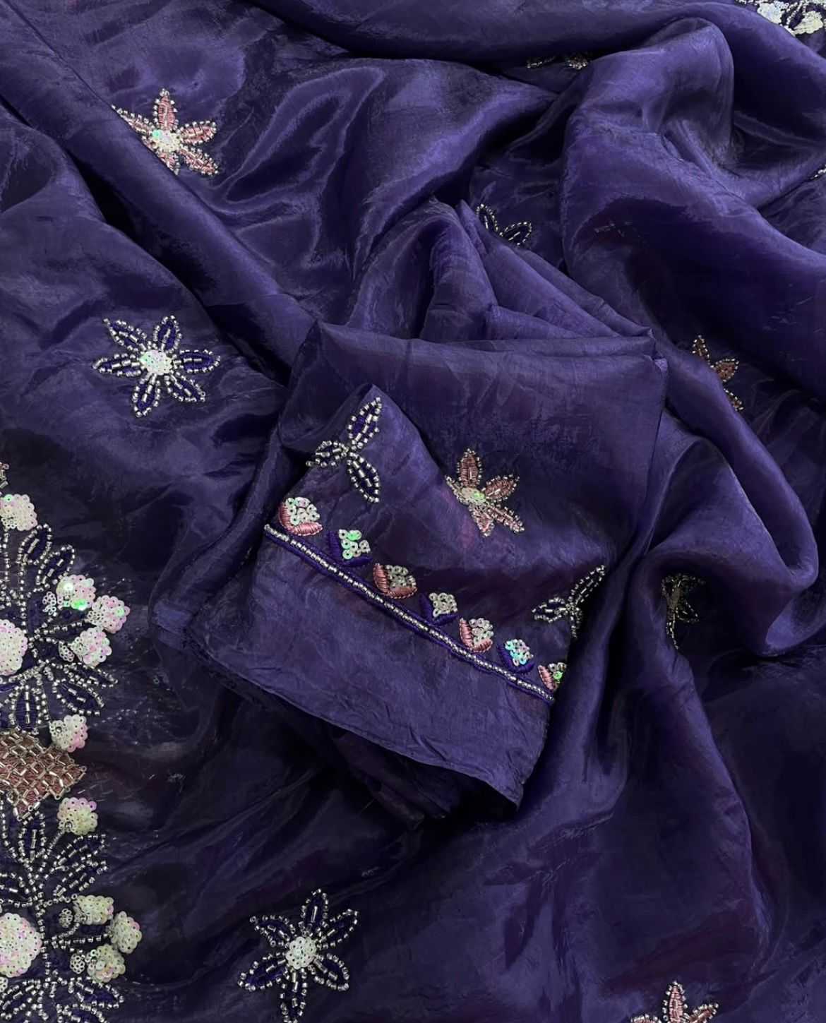 Ynf Soft Gold Crush RIN198 Bid’s Sarees Festive Collections Wholesale Sequence Sarees Hand Work Sarees Butta Sarees Manufacturer