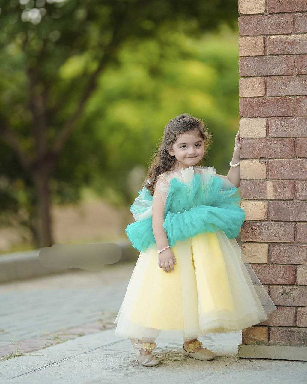 Ynf Soft Net RIN107 368 Kids Wear Wholesale Kids Frocks Girls Frock Kids Designer Frock Manufacturer