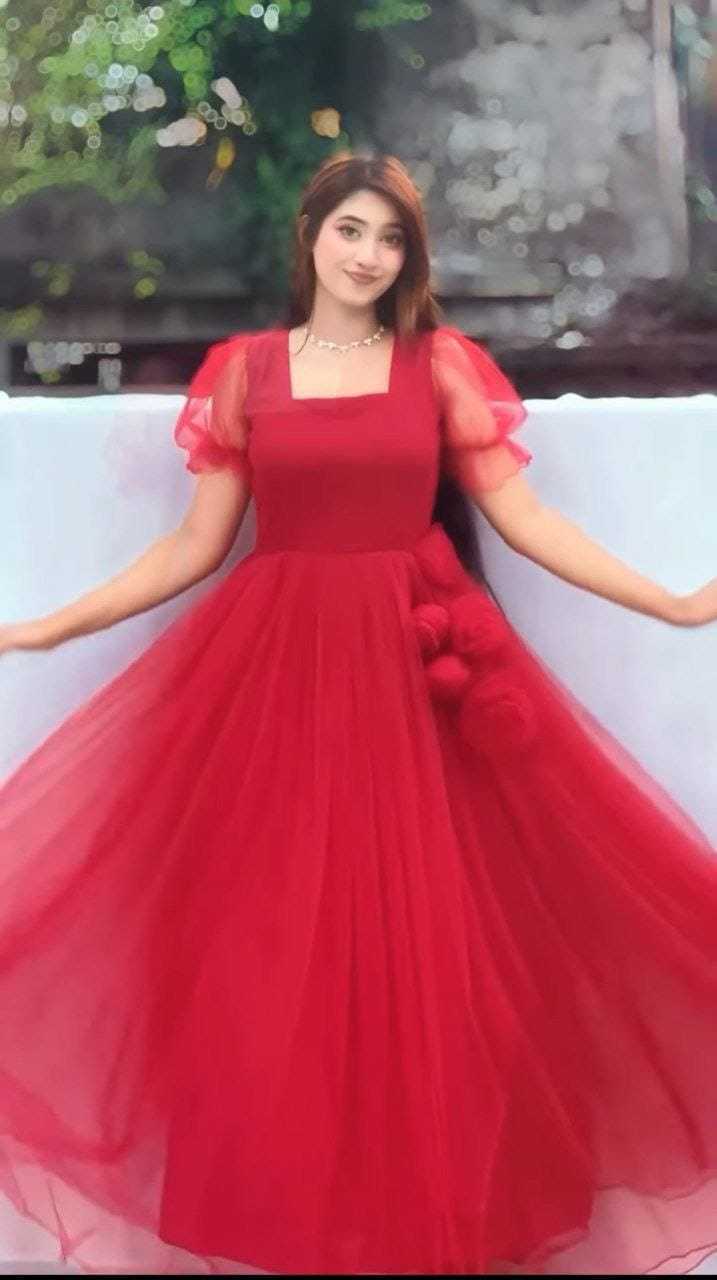 Ynf Soft Net RIN157 2062 Gowns Wedding Collections Plus Size Collections Wholesale Net Gowns Wedding Gown Designer Gowns Manufacturer