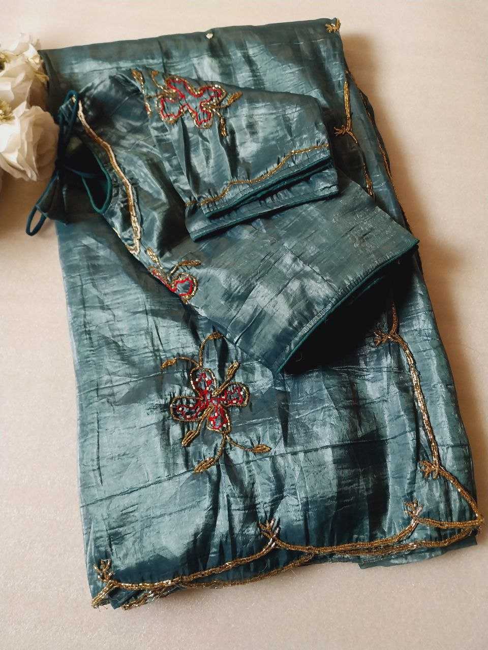 Ynf Soft Tissue RIN171 Rashi Sarees Wholesale Party Wear Sarees Hand Work Sarees Manufacturer