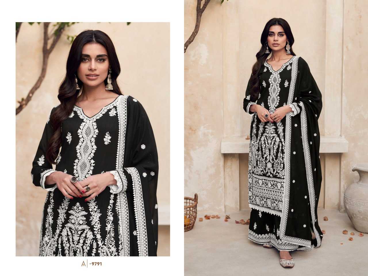 Ynf Soft Vichitra KESH504 79791 Suits & Dresses Wedding Collections Festive Collections Wholesale Sharara Salwar Suits Embroidery Suits Designer Suits Manufacturer