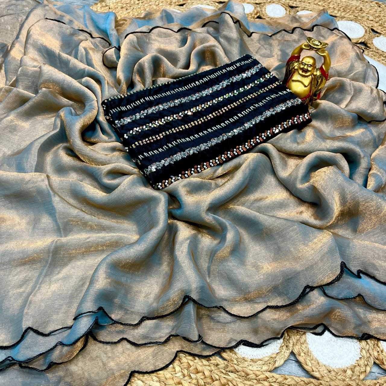 Ynf Space Silk KESH487 valvet Sarees Wholesale Fancy Sarees Cutwork Saree Silk Sarees Manufacturer