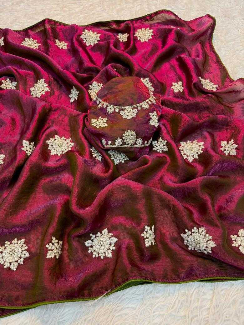 Ynf Space Silk RIN178 Glow Silk Sarees Wedding Collections Festive Collections Wholesale Designer Silk Sarees Fancy Silk Sarees Embroidered Silk Sarees Manufacturer