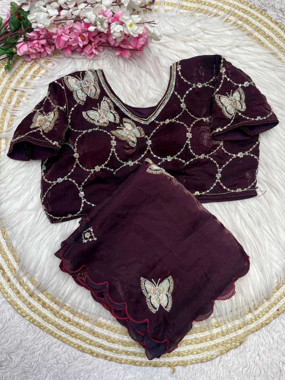 Ynf Space Silk RIN216 vaidehi Sarees Wholesale Party Wear Sarees Fancy Sarees Cutwork Saree Manufacturer