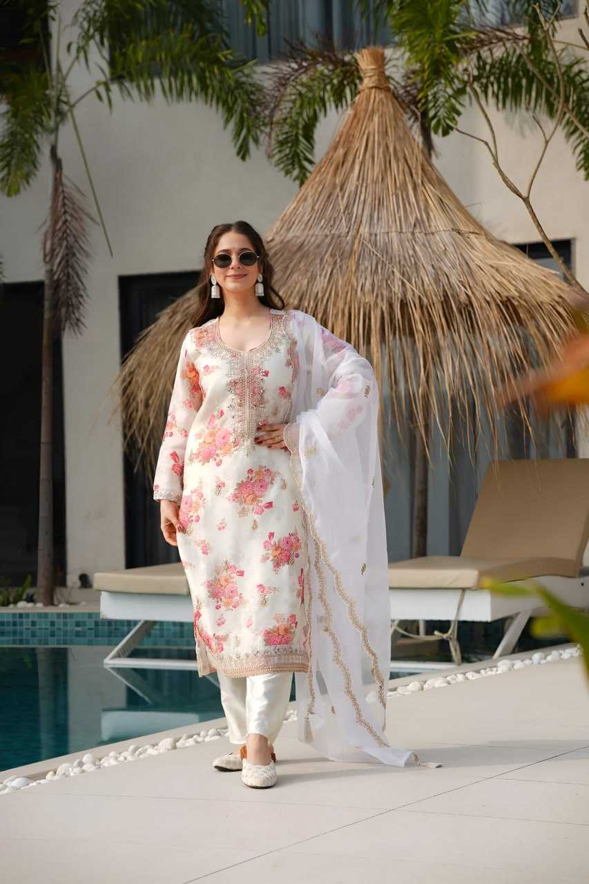 Ynf Tabby Silk RIN129 024 Suits & Dresses Wedding Collections Festive Collections Wholesale Printed Suits Embroidery Suits Ladies Silk Suit Manufacturer
