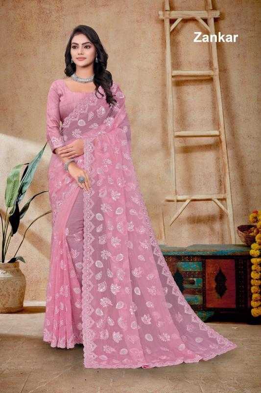 Ynf Tissue KESH114 ZANKAR Sarees Wedding Collections Festive Collections Wholesale Designer Sarees Sequence Sarees Embroidered Sarees Manufacturer