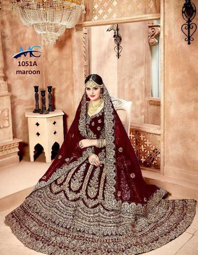 Ynf Velvet KESH494 1051 Lehengas Wedding Collections Festive Collections Wholesale Bridal Lehenga Embroidered Lehenga Velvet Lehenga Manufacturer