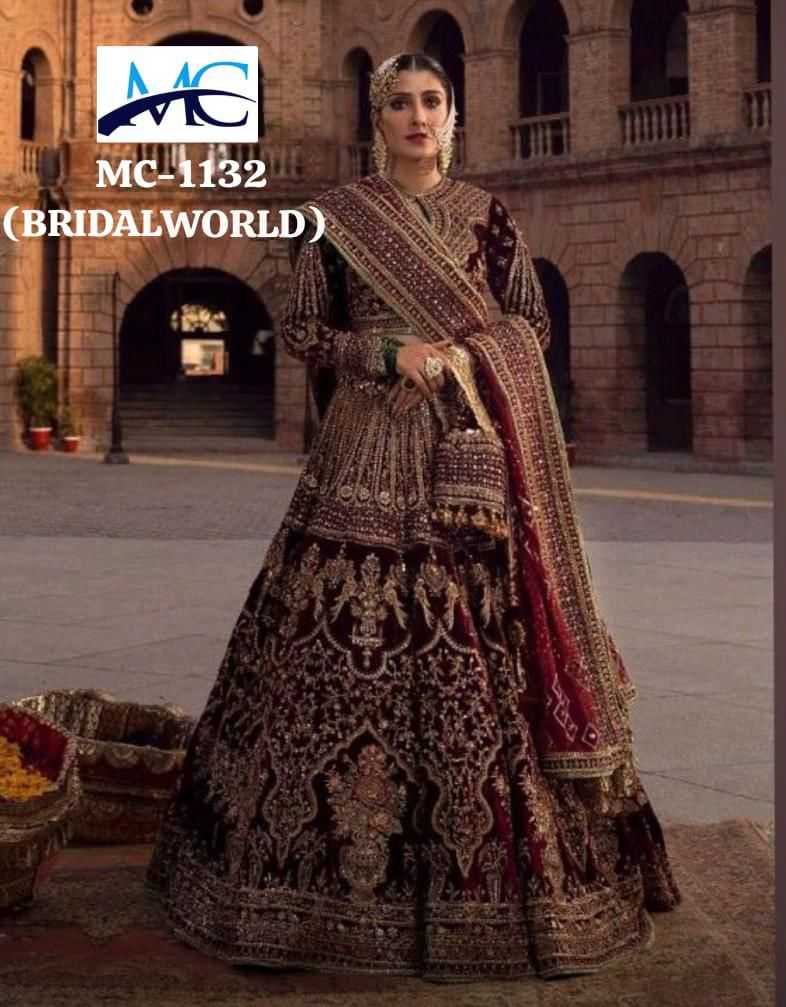 Ynf Velvet KESH494 1132 Lehengas Wedding Collections Festive Collections Wholesale Embroidered Lehenga Velvet Lehenga Zari Work Lehenga Manufacturer