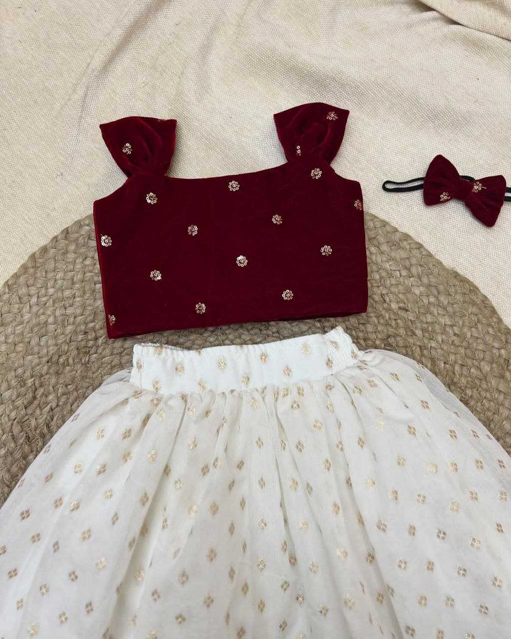 Ynf Velvet RIN107 349 Kids Wear Wholesale Kids Lehenga Kids Lehenga Choli Baby Girl Lehenga Manufacturer