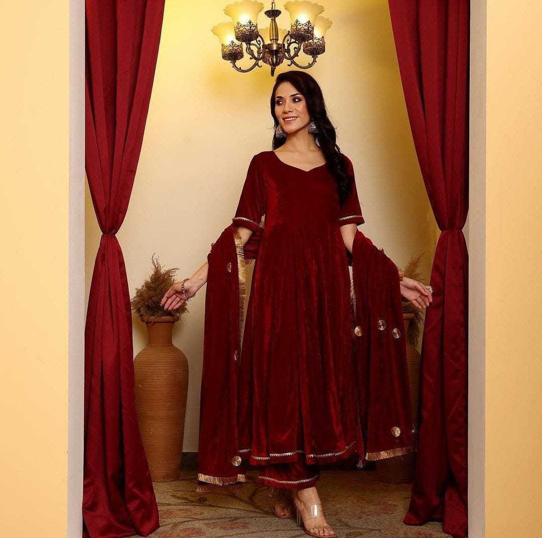 Ynf Velvet RIN157 2068 Gowns Wedding Collections Plus Size Collections Wholesale Wedding Gown Designer Gowns Velvet Gowns Manufacturer