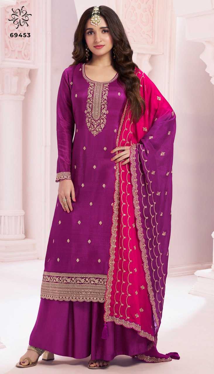 Ynf Vichitra Silk KESH504 69451 Suits & Dresses Wholesale Ladies Suits Palazzo Suit Party wear suits Manufacturer