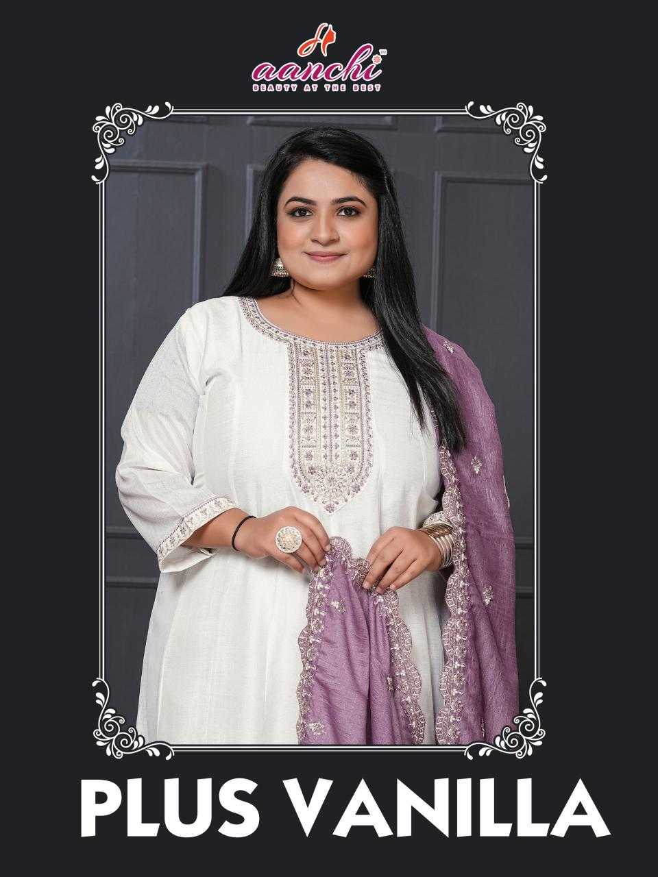 Ynf Vichitra Silk RIN190 AANCHI-PLUS VANILLA Setwise Collections Wholesale Gowns Catalogs Manufacturer