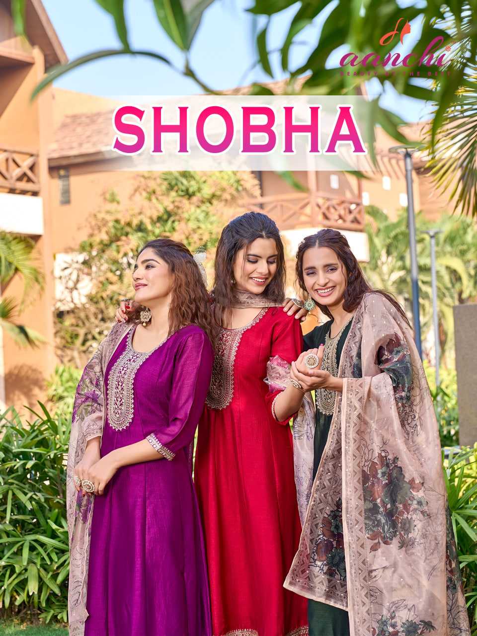 Ynf Vichitra Silk RIN190 AANCHI SHOBHA Setwise Collections Wholesale Gowns Catalogs Manufacturer