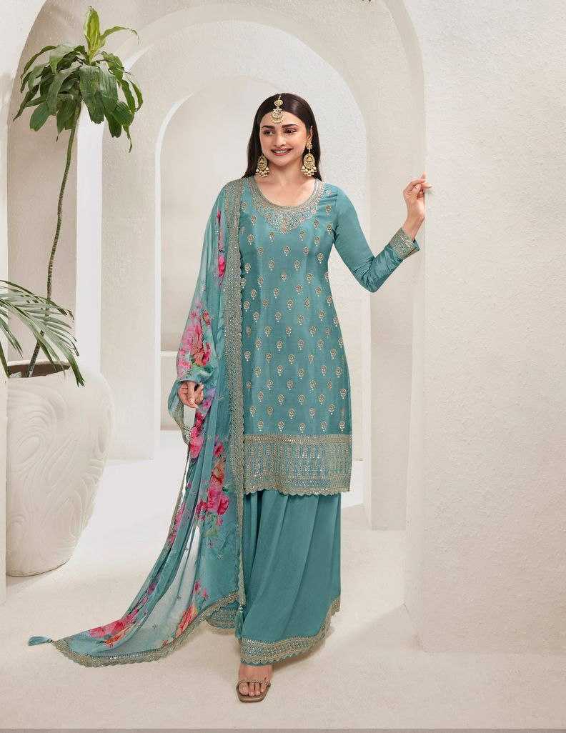 Ynf Viscose KESH504 67831 Suits & Dresses Wholesale Ladies Suits Embroidery Suits Palazzo Suit Zari Work Suit Manufacturer