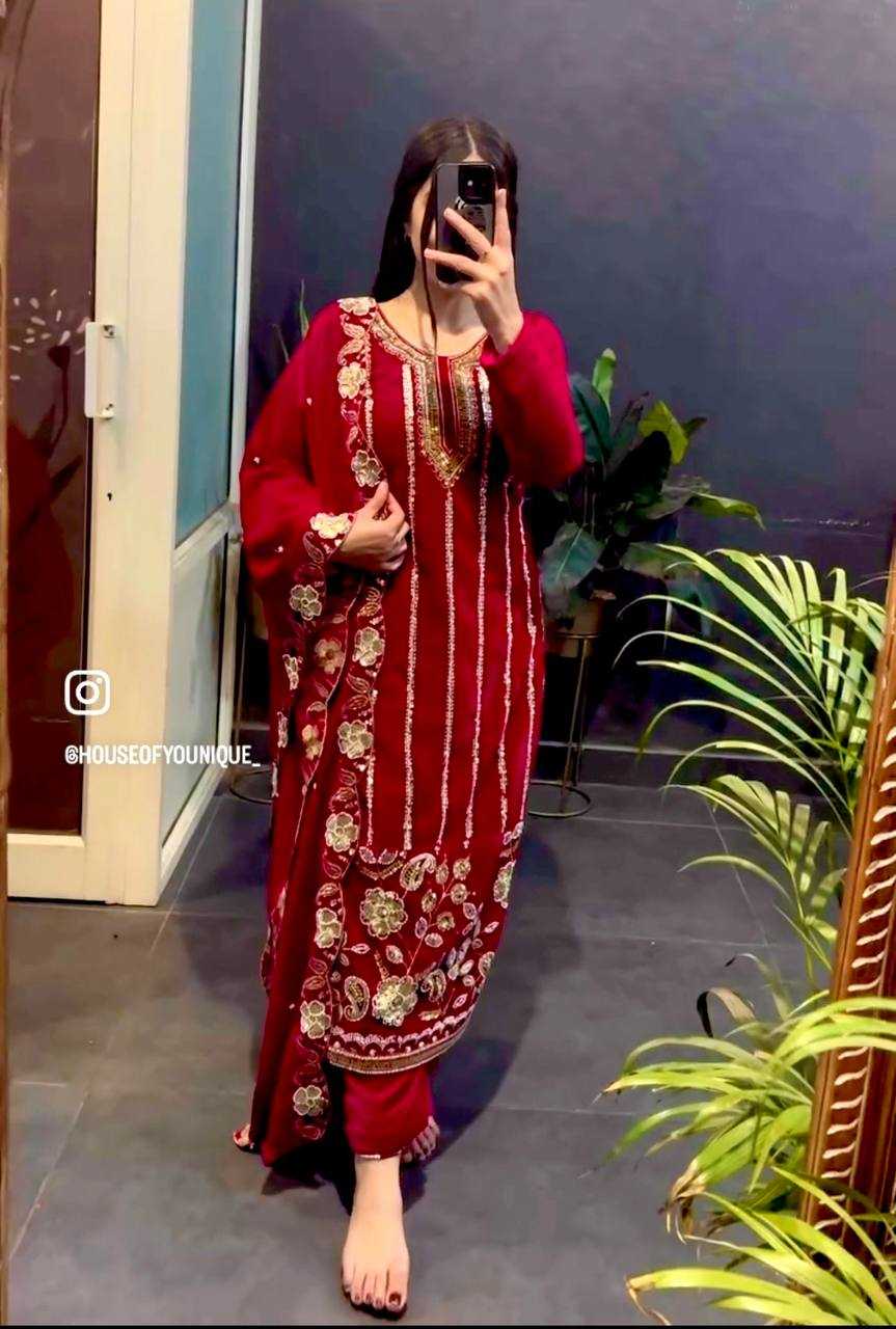 Ynf Viscose KESH506 1145 Suits & Dresses Wedding Collections Festive Collections Wholesale Velvet Suits Embroidery Suits Wedding Outfits Manufacturer
