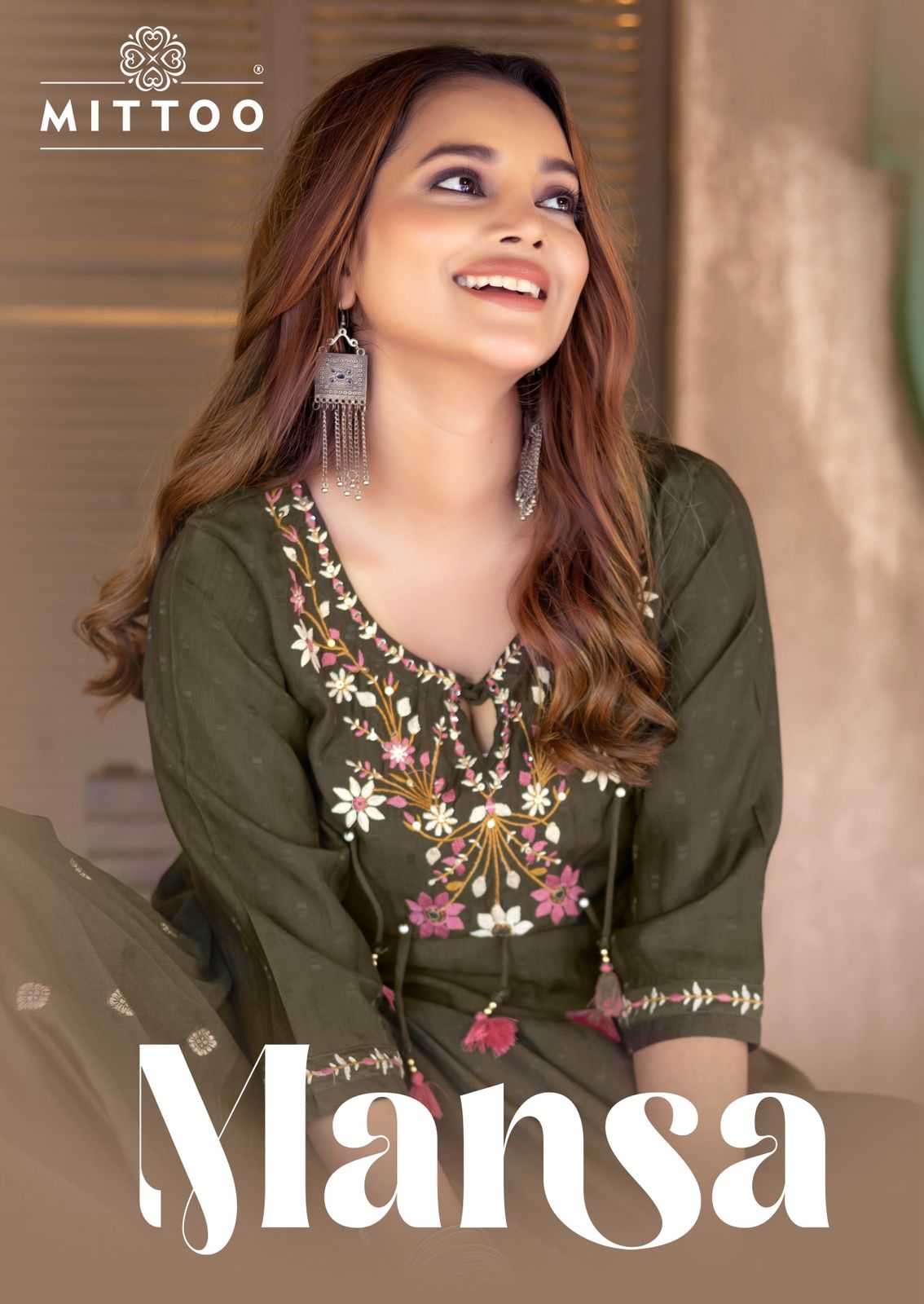 Ynf Viscose RIN190 MITTOO-Mansa Setwise Collections Wholesale Dresses & Suits Catalogs Manufacturer