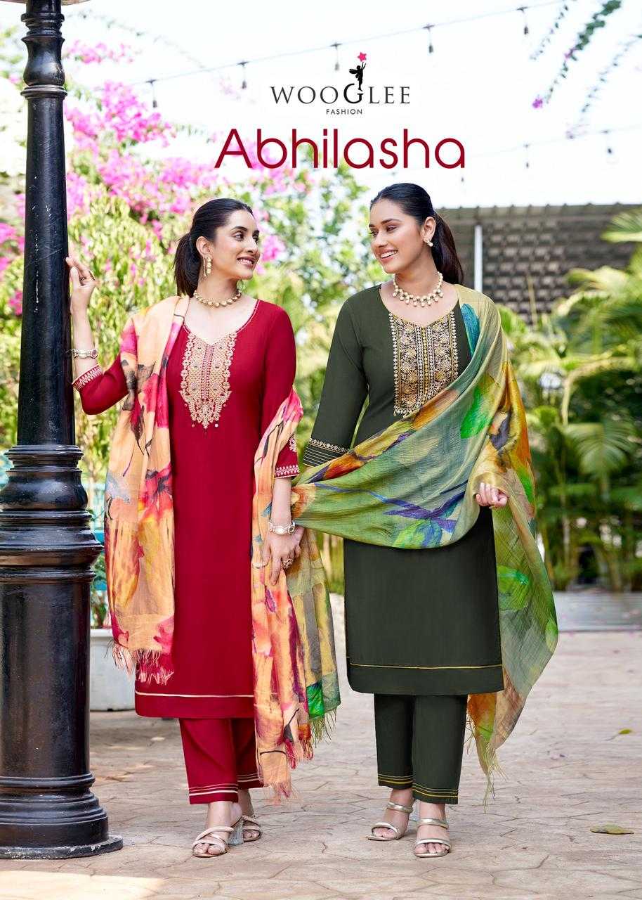 Ynf Viscose RIN190 WOOGLEE Abhilasha Setwise Collections Wholesale Kurtis Catalogs Manufacturer