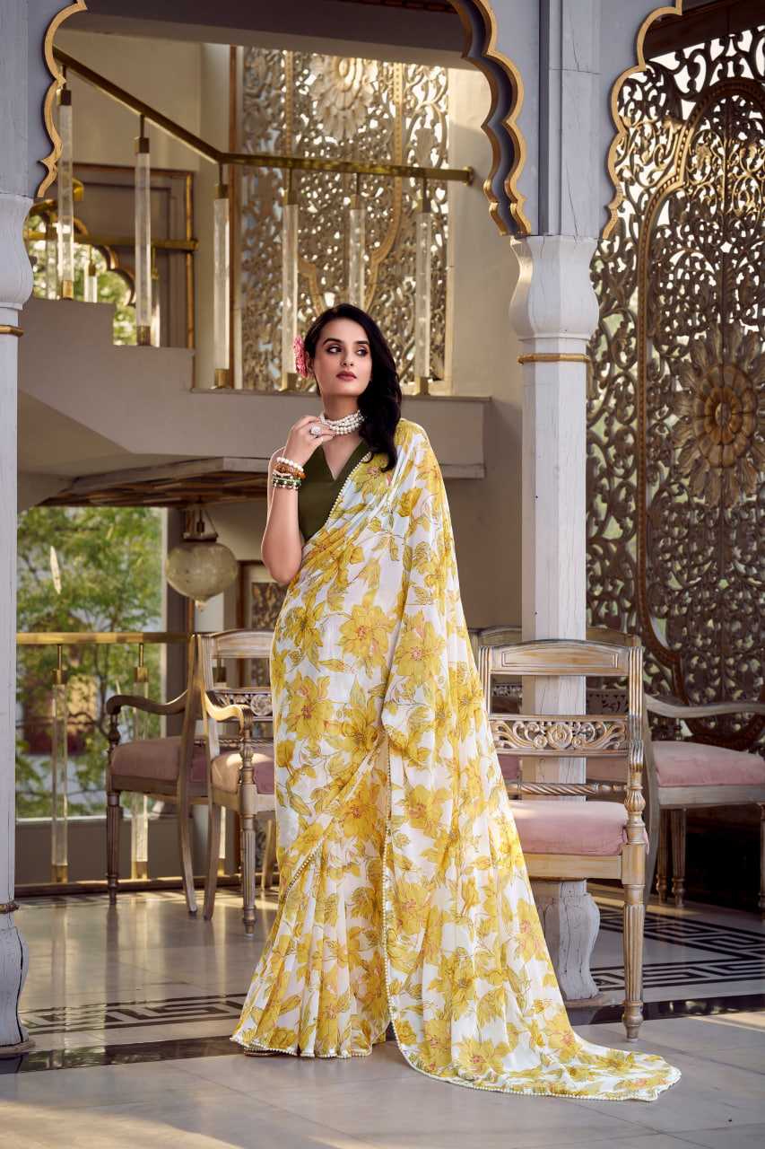Ynf WEIGHTLESS KESH134 EVERLY Sarees Wedding Collections Festive Collections Wholesale Party Wear Sarees Weightless Sarees Sarees With Blouse Manufacturer