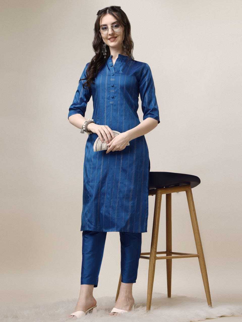 Ynf Art Silk RIN220 PLAN Kurti Wholesale Silk Kurtis Kurti With Pants Manufacturer