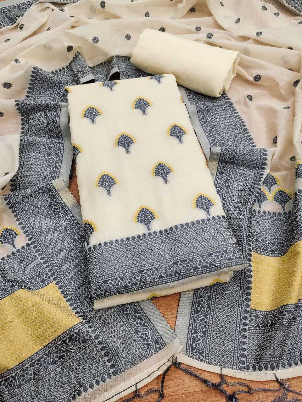 Ynf Banarasi Cotton RIN221 ahalya vol 10 Suits & Dresses Wedding Collections Festive Collections Wholesale Suit Material Party Wear Dresses Cotton Dresses Manufacturer