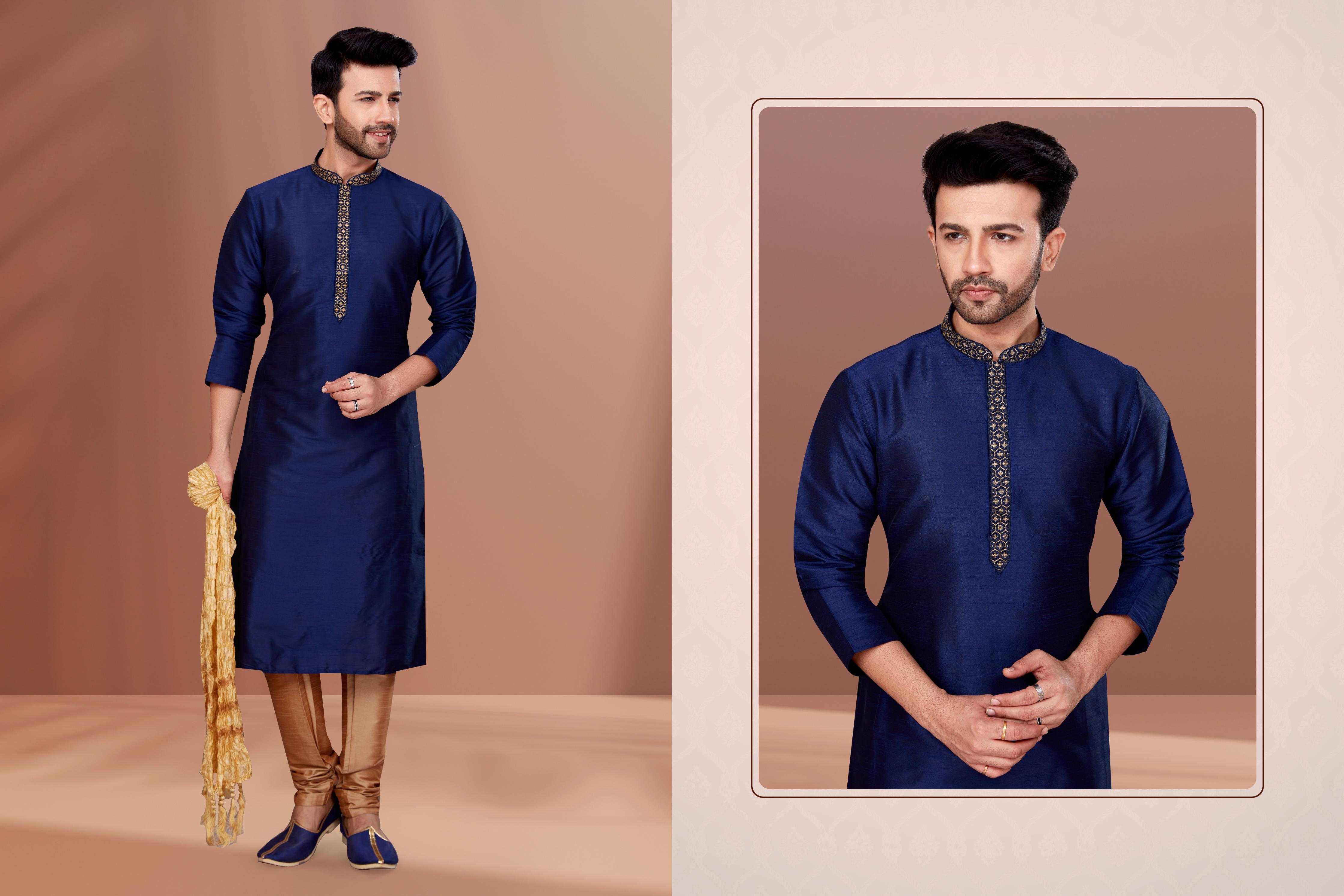 Ynf Banarasi Jacquard RIN223 3003A Mens Wear Wholesale Mens Kurtas Mens Kurta Pyjama Men Wedding kurta Manufacturer