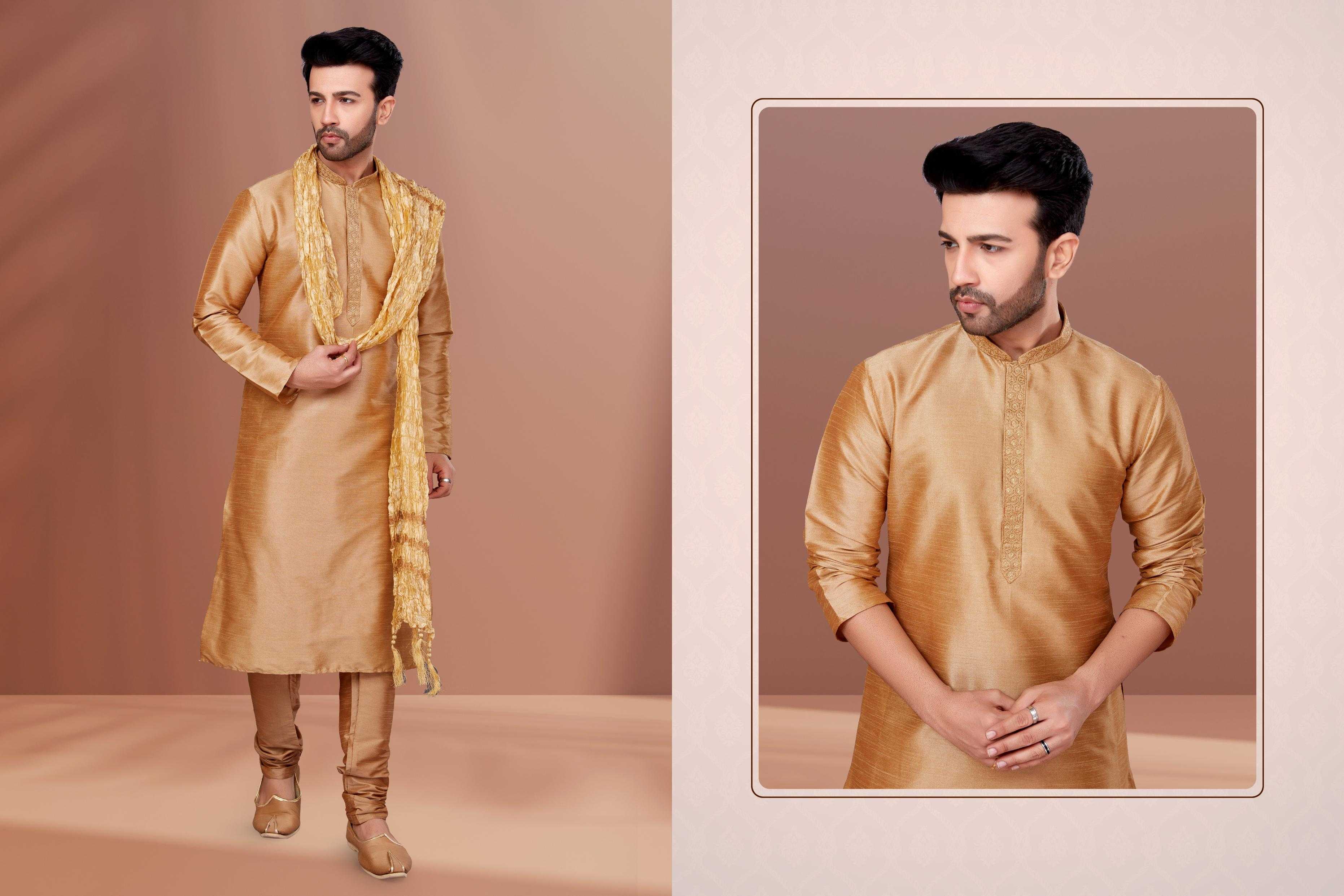Ynf Banarasi Jacquard RIN223 3006C Mens Wear Wholesale Mens Kurtas Mens Kurta Pyjama Men Wedding kurta Manufacturer