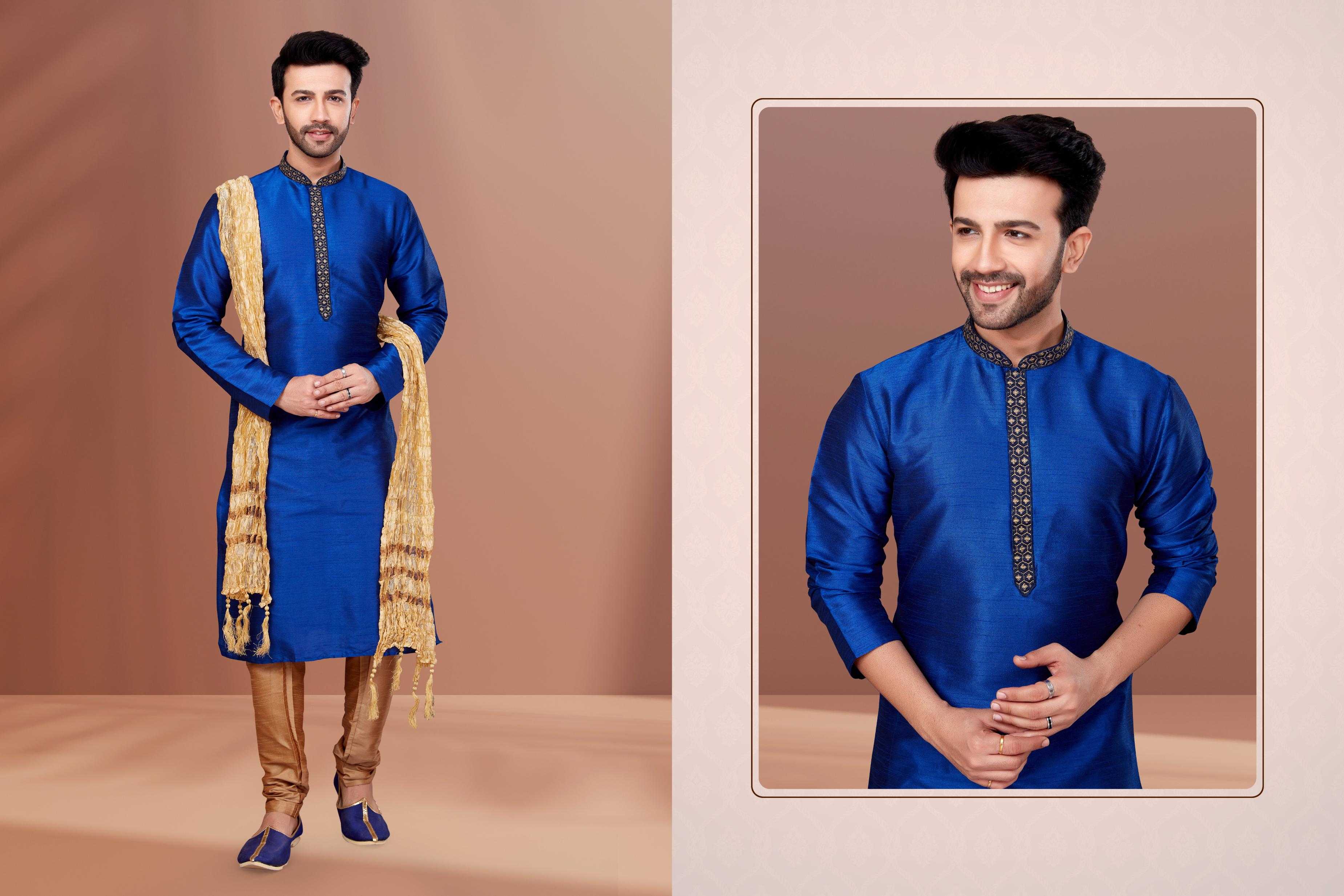 Ynf Banarasi Jacquard RIN223 3016C Mens Wear Wholesale Mens Kurtas Mens Kurta Pyjama Men Wedding kurta Manufacturer