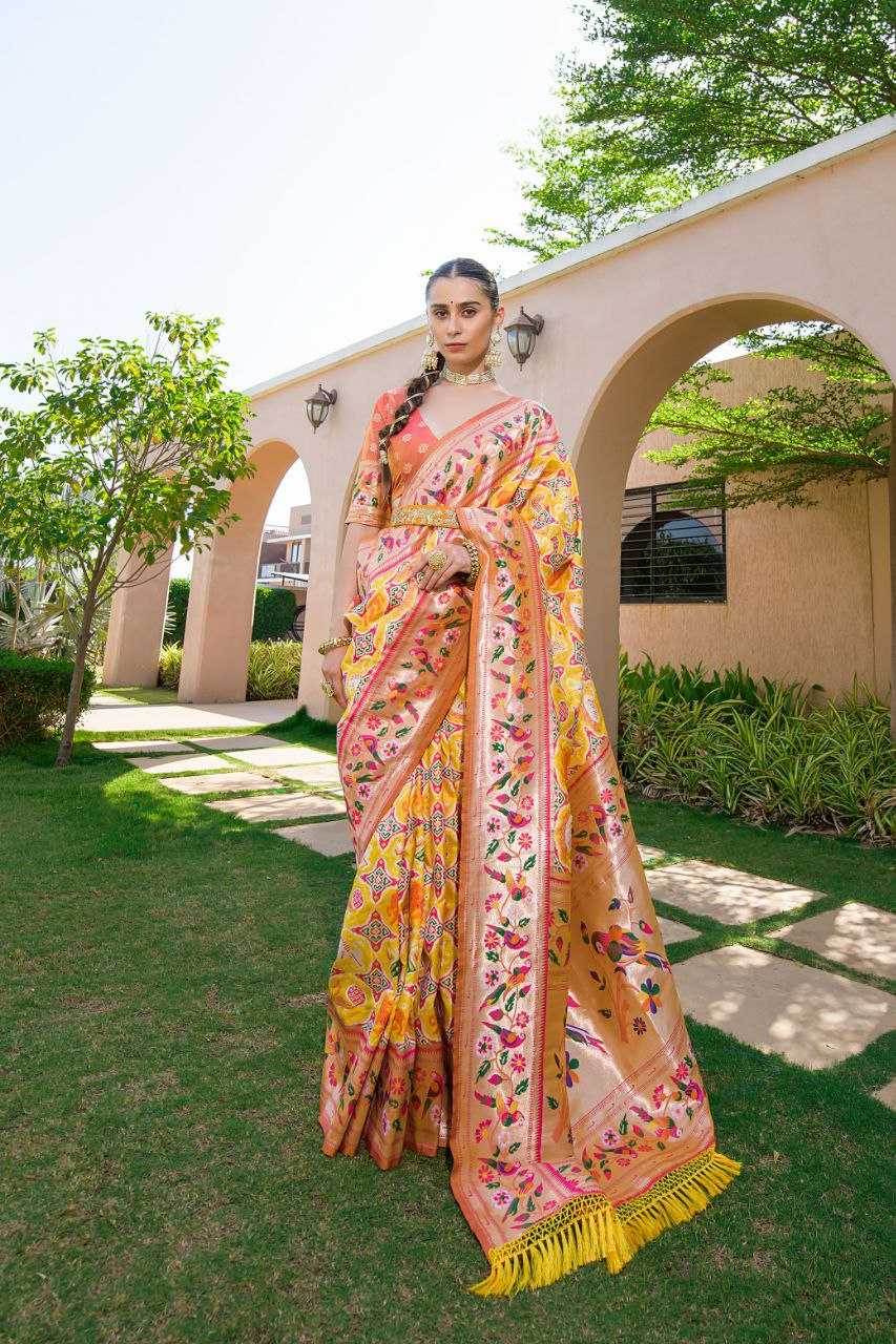 Ynf Banarasi Soft Silk KESH532 PAITHANI SPARROW Silk Sarees Wholesale Banarasi Silk Sarees Paithani Sarees Patola Sarees Manufacturer