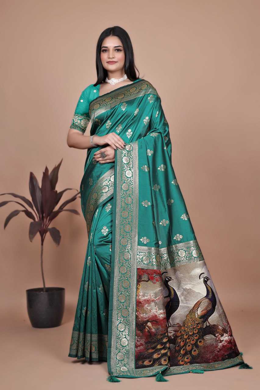 Ynf Banarasi Soft Silk KESH553 09 Silk Sarees Wedding Collections Festive Collections Wholesale Banarasi Silk Sarees Silk Sarees With Blouse Banarasi Silk Sarees With Zari Work Manufacturer