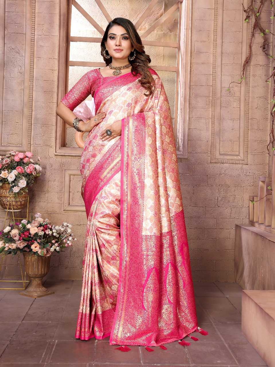 Ynf Banarasi Soft Silk RIN144 Chaturi-1 Silk Sarees Wedding Collections Festive Collections Wholesale Designer Silk Sarees Zari Border Silk Sarees Silk Sarees For Weddings Manufacturer