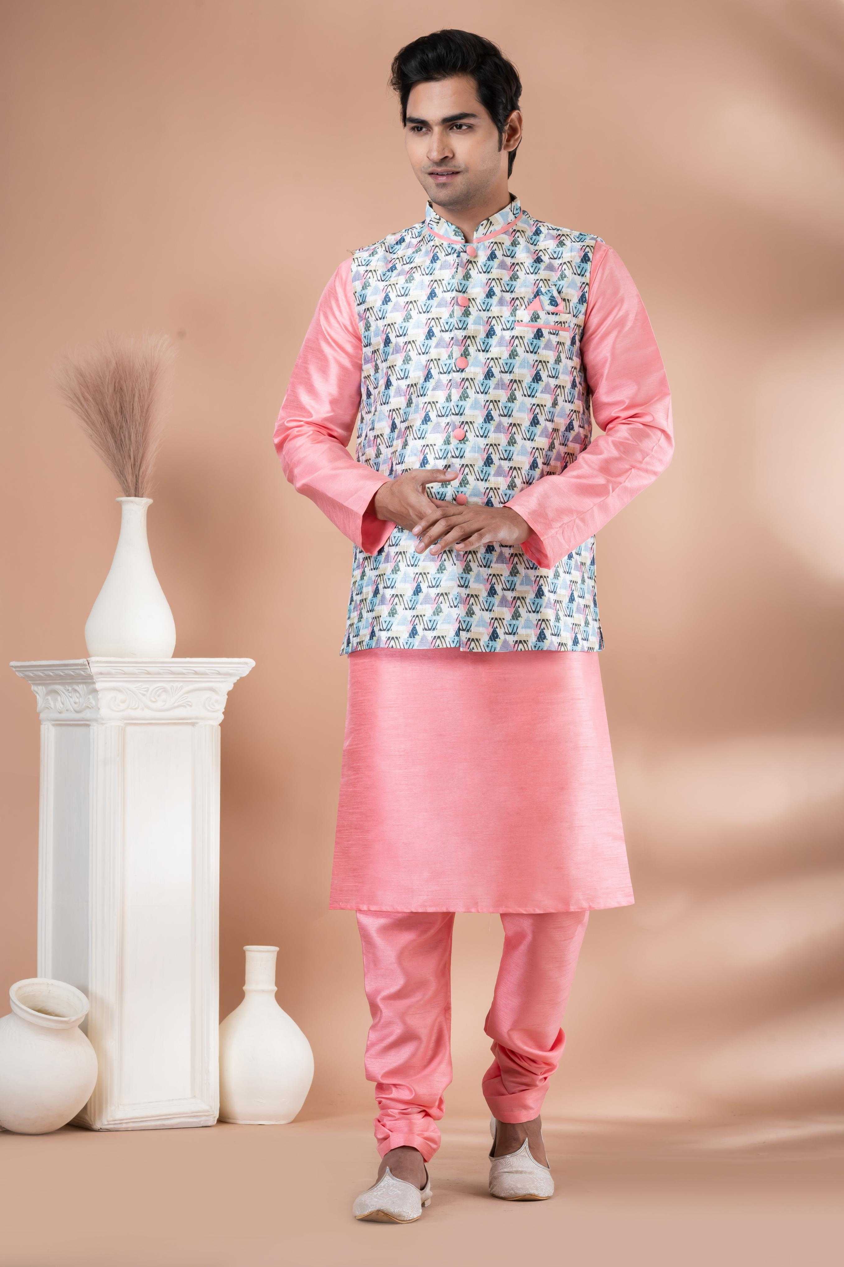 Ynf Banarasi Soft Silk RIN223 2335A Mens Wear Wholesale Nehru Jacket Festive & Wedding Coats Modi Jackets Manufacturer