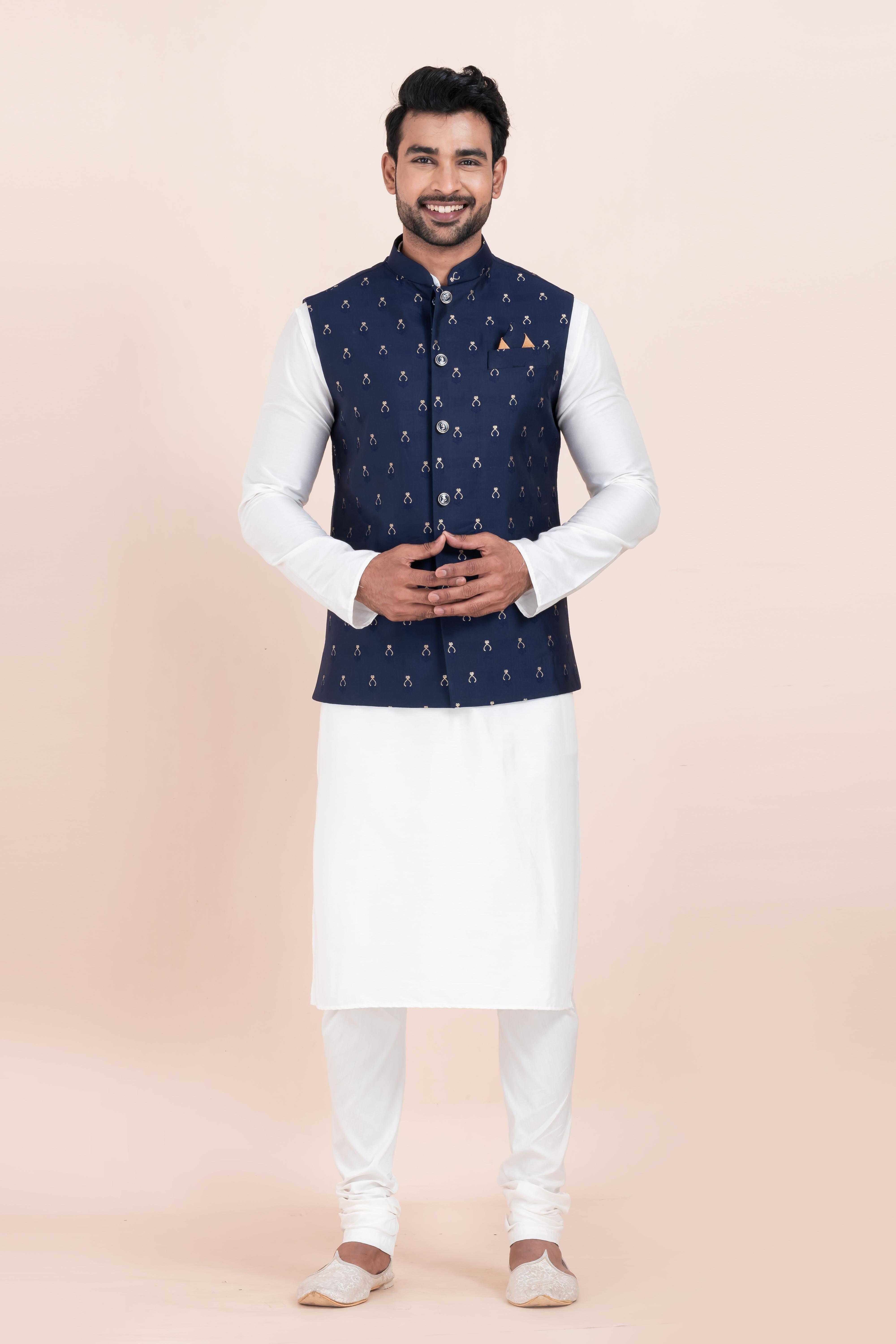 Ynf Banarasi Soft Silk RIN223 2360B Mens Wear Festive Collections Wholesale Nehru Jacket Onam Collections Modi Jackets Manufacturer