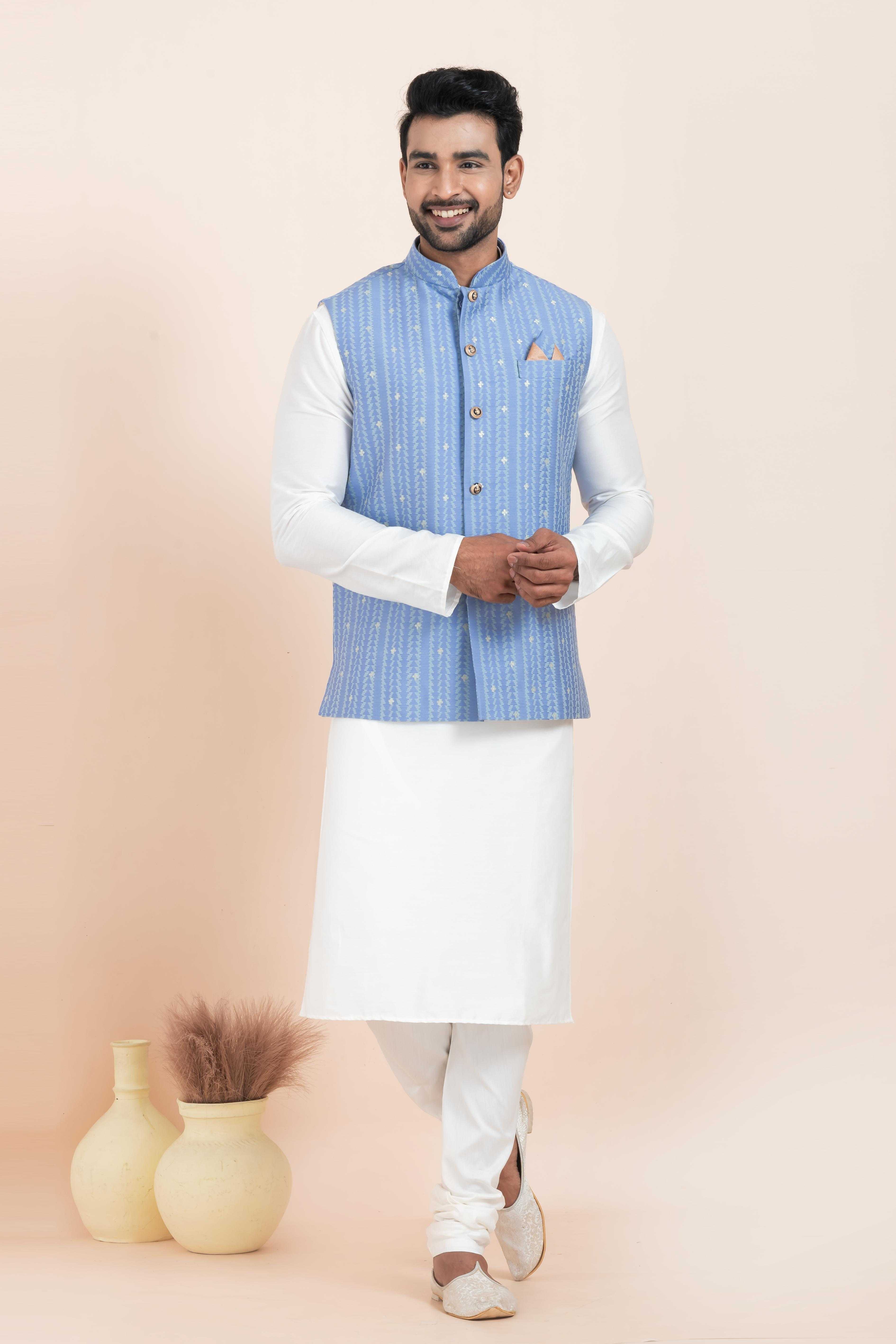 Ynf Banarasi Soft Silk RIN223 2375B Mens Wear Festive Collections Wholesale Nehru Jacket Onam Collections Modi Jackets Manufacturer