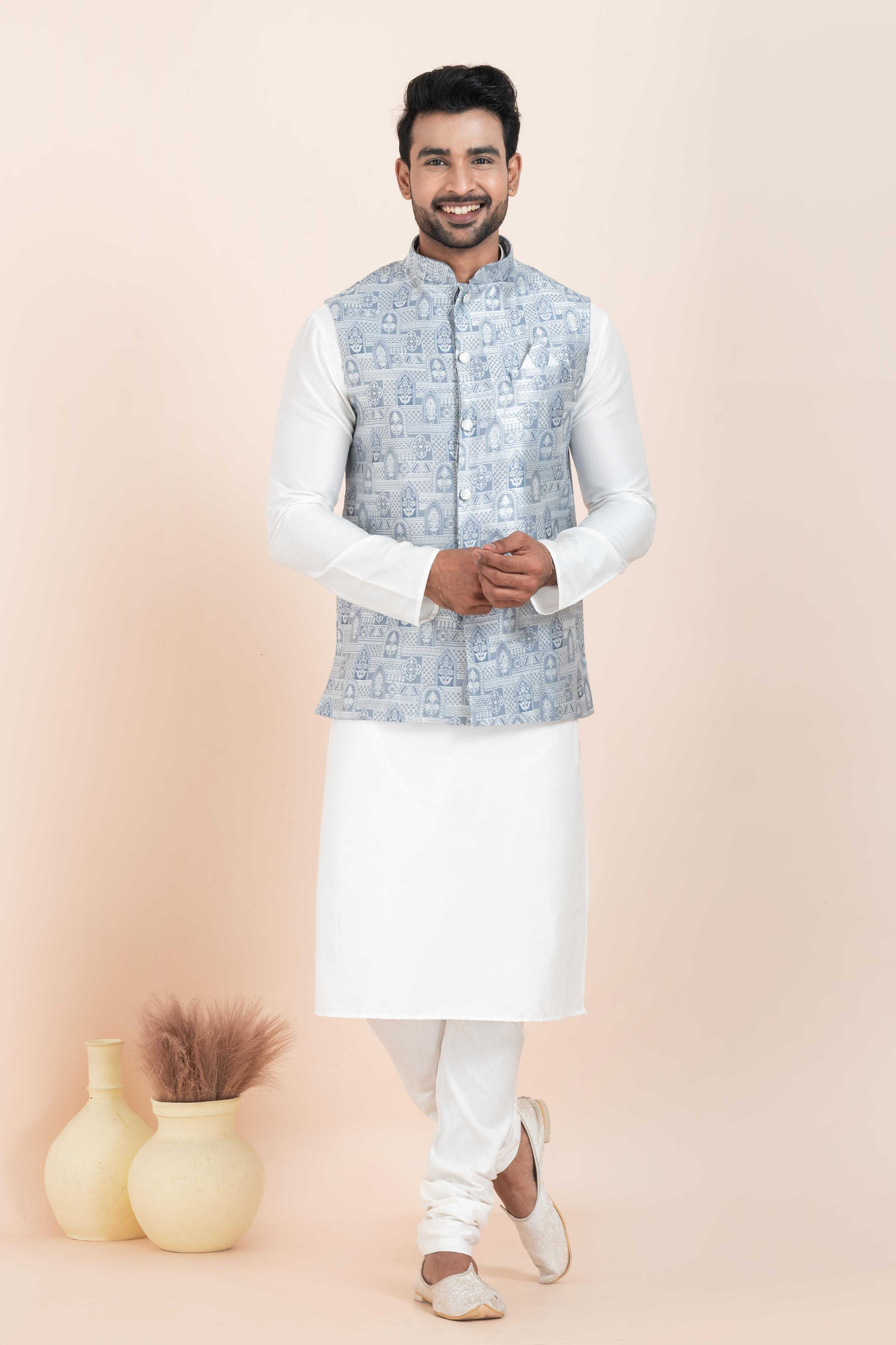 Ynf Banarasi Soft Silk RIN223 2377C Mens Wear Festive Collections Wholesale Nehru Jacket Onam Collections Modi Jackets Manufacturer