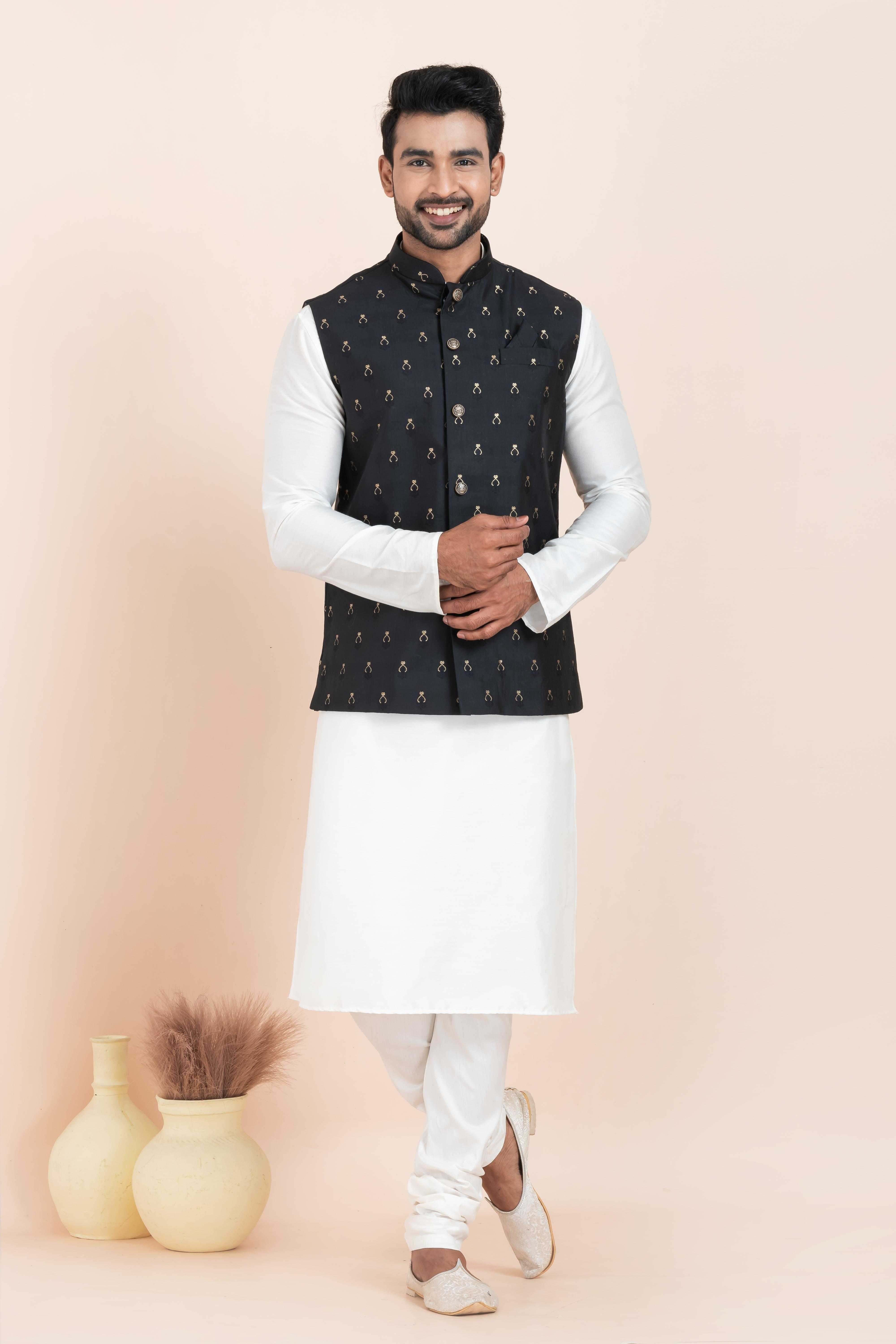 Ynf Banarasi Soft Silk RIN223 2378A Mens Wear Festive Collections Wholesale Nehru Jacket Onam Collections Modi Jackets Manufacturer