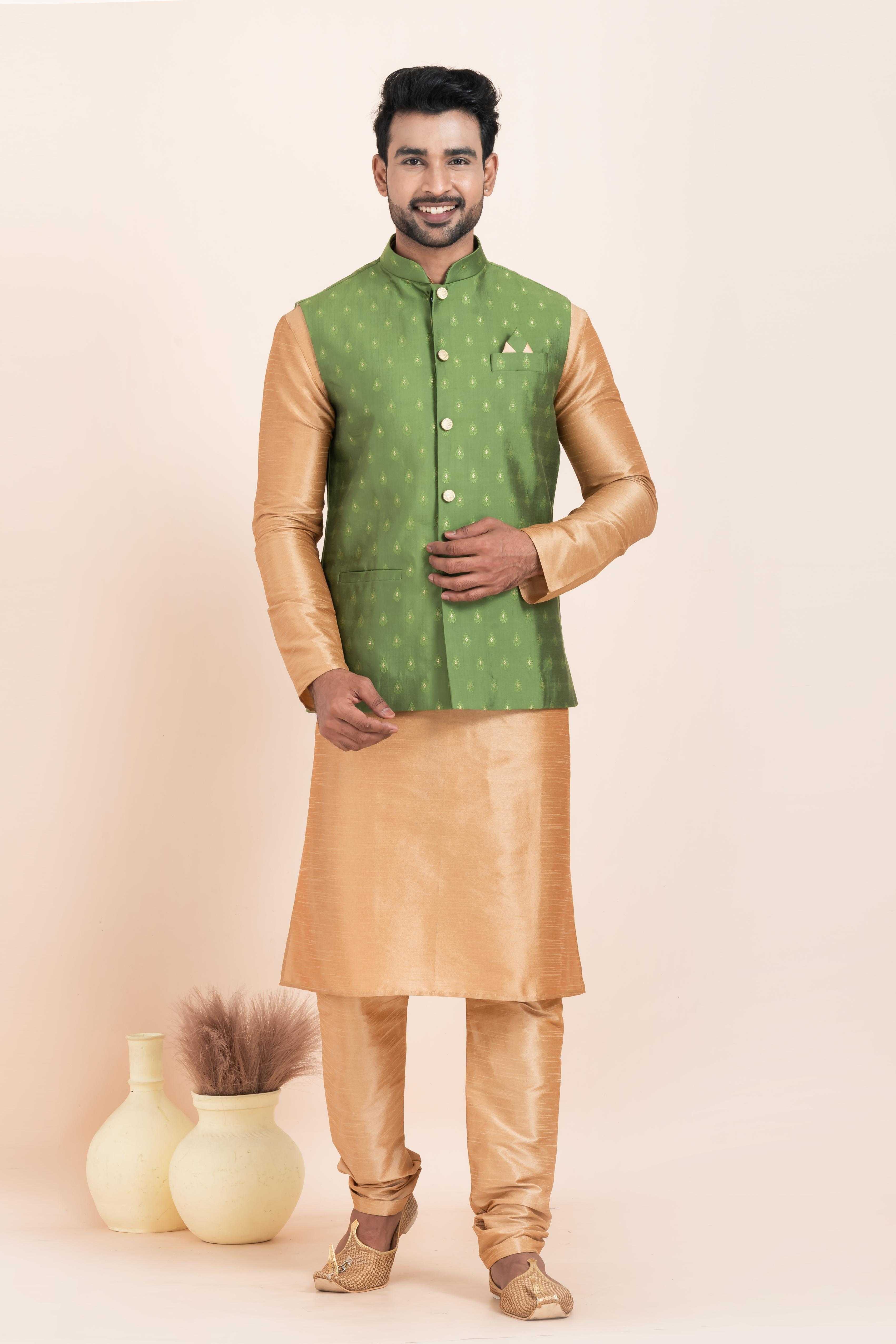 Ynf Banarasi Soft Silk RIN223 2386A Mens Wear Wholesale Nehru Jacket Festive & Wedding Coats Modi Jackets Manufacturer