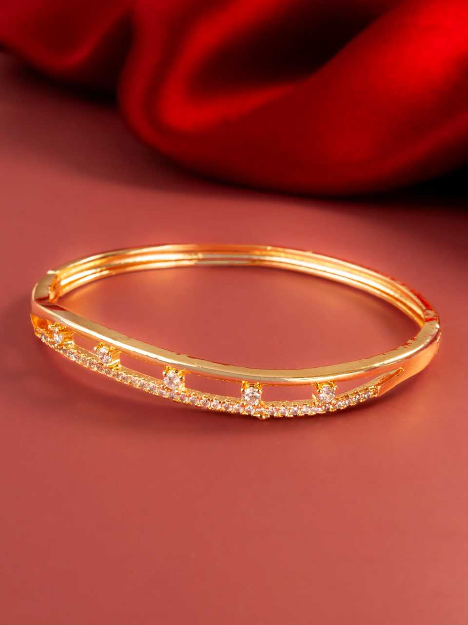 Ynf Brass KESH105 BG2587 Womens Jewellery Wholesale AD Diamond Bangles Brass Gold Bangles Fashion Bangles Manufacturer