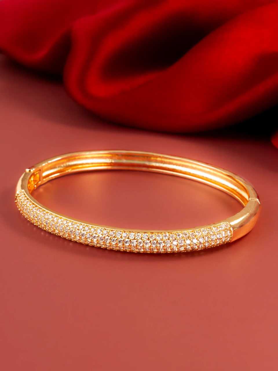 Ynf Brass KESH105 BG2590 Womens Jewellery Wholesale AD Diamond Bangles Brass Gold Bangles Fashion Bangles Manufacturer