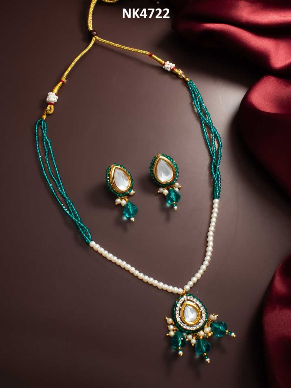 Ynf Brass KESH105 NK4722 Womens Jewellery Wholesale Fancy Mala Necklaces Necklaces Set Manufacturer