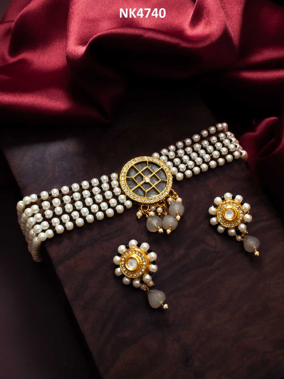 Ynf Brass KESH105 NK4740 Womens Jewellery Wholesale Choker Necklaces Fancy Mala Necklaces Manufacturer