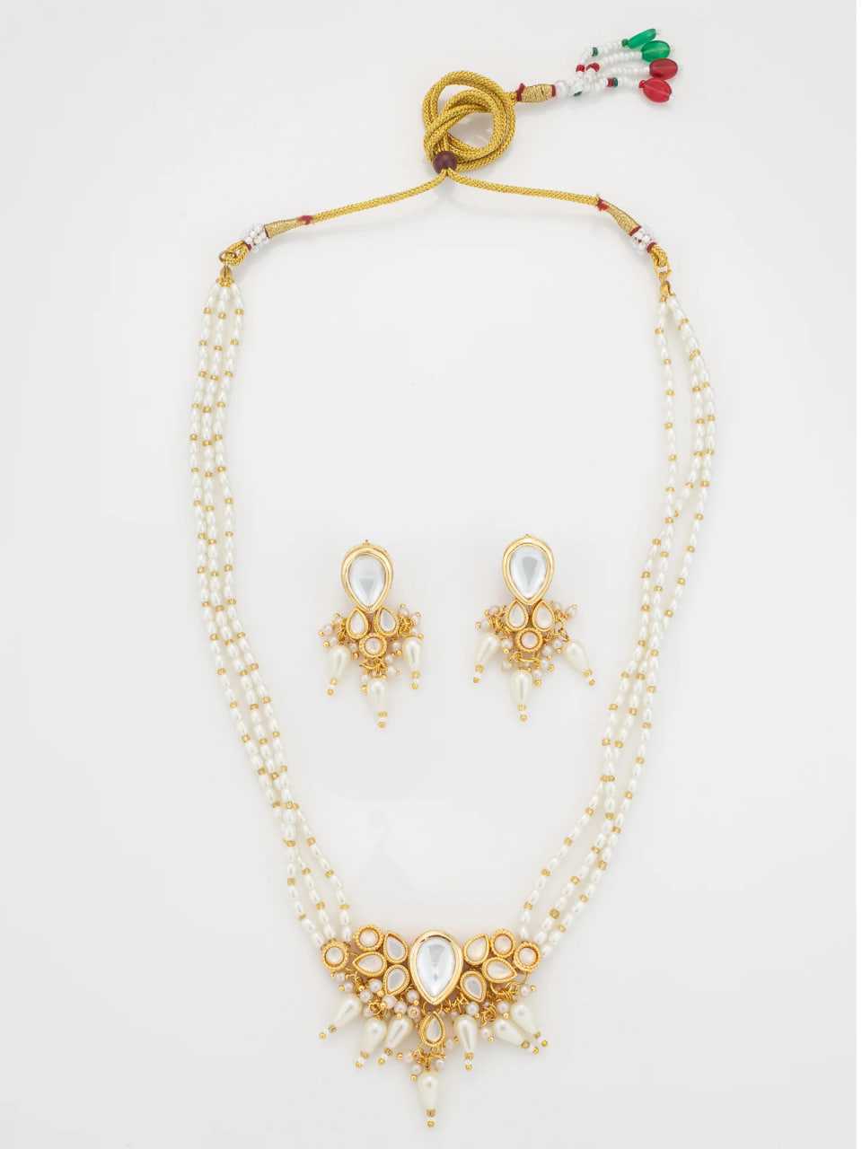 Ynf Brass KESH105 NK4748 Womens Jewellery Wholesale Long Sets Fancy Mala Necklaces Necklaces Set Manufacturer