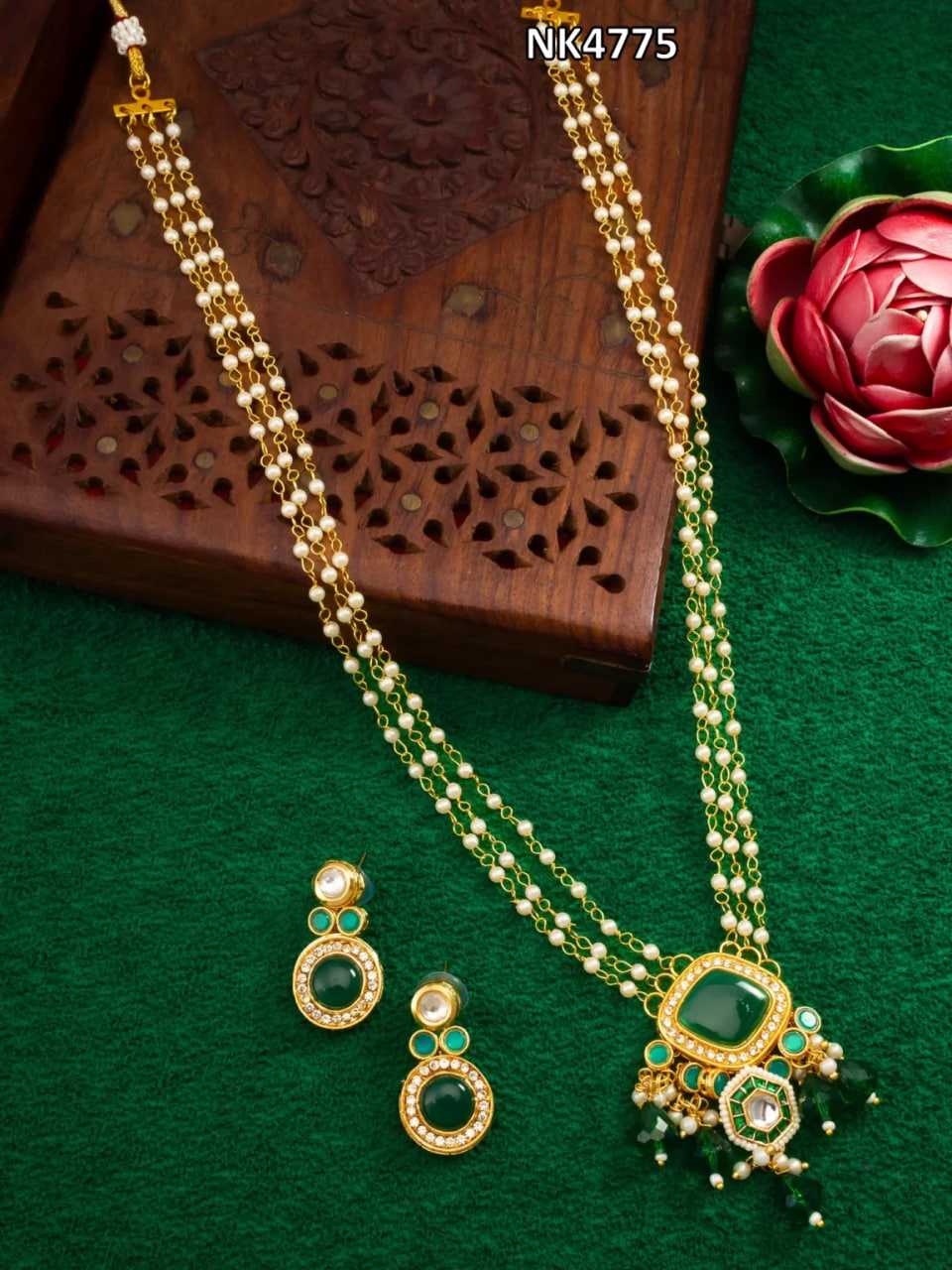 Ynf Brass KESH105 NK4765 Womens Jewellery Wholesale Kundan Pendant Sets Necklaces Set Manufacturer
