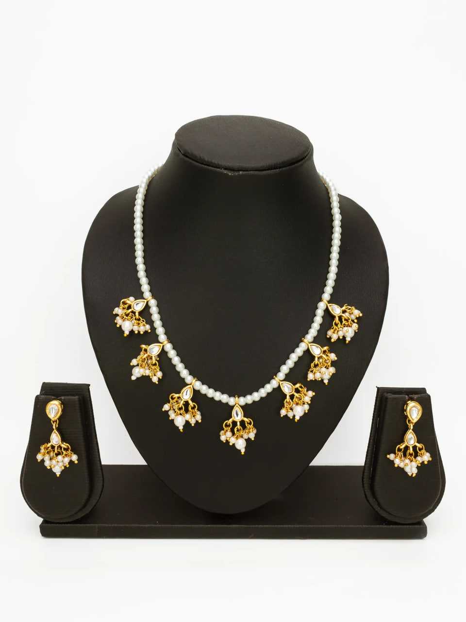 Ynf Brass KESH105 NK4774 Womens Jewellery Wholesale Fancy Mala Necklaces Kundan Pendant Sets Manufacturer
