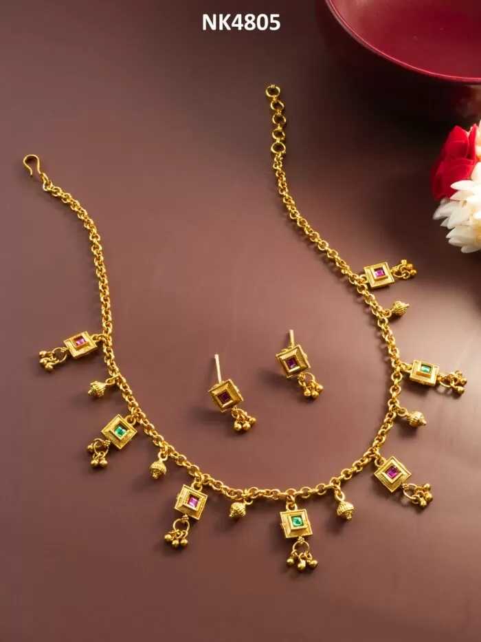 Ynf Brass KESH105 NK4805 Womens Jewellery Wholesale Choker Necklaces Kundan Necklace Set Necklaces Set Manufacturer