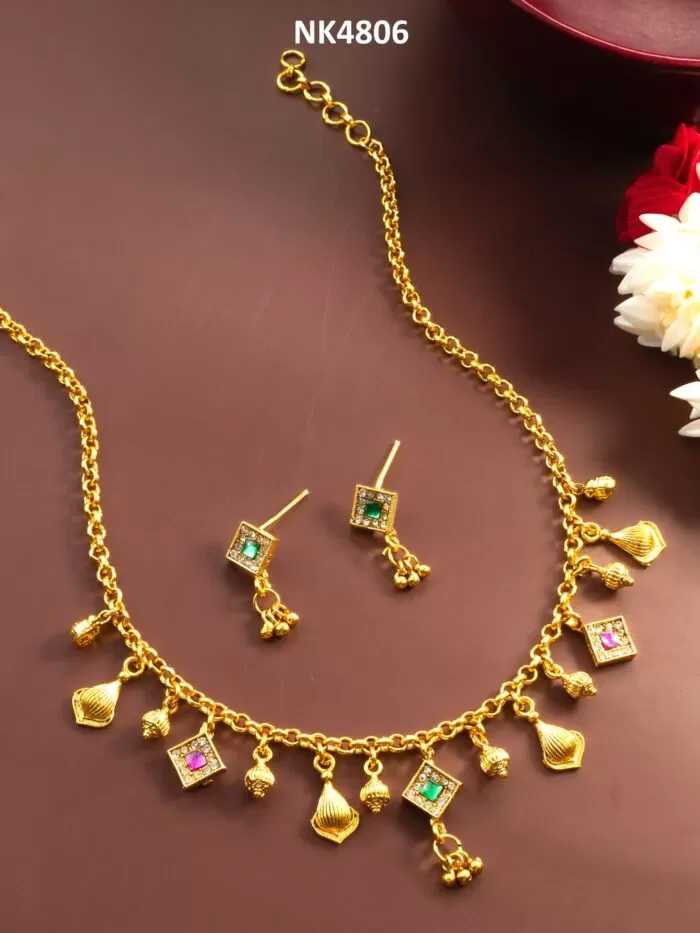 Ynf Brass KESH105 NK4806 Womens Jewellery Wholesale Choker Necklaces Kundan Necklace Set Necklaces Set Manufacturer